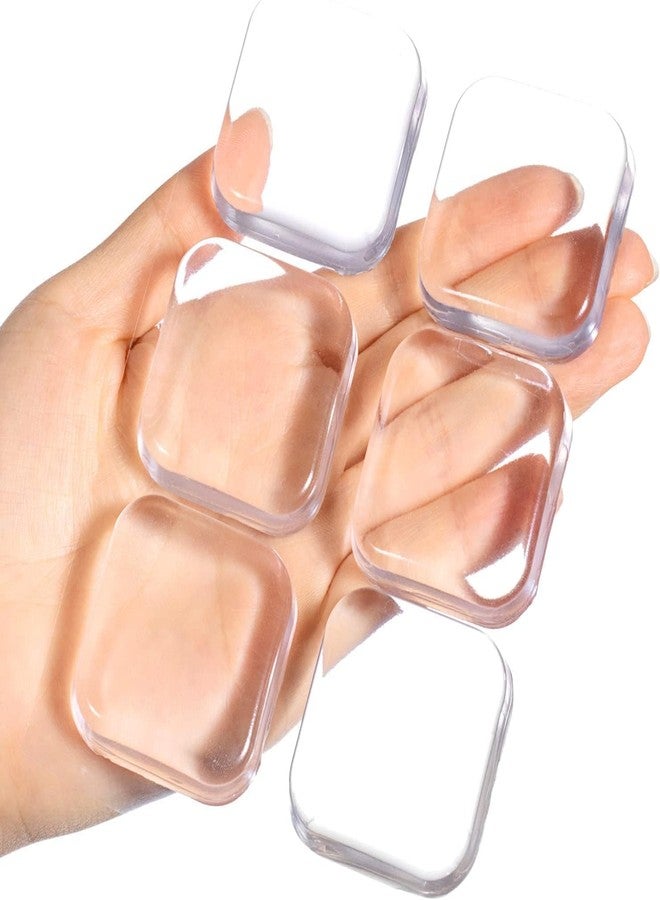 Plenteous وسادات سدادة أبواب شفافة مقاومة للصدمات - وسادات سيليكون ذاتية اللصق لمنع اصطدام المقابض وحماية الجدران في جميع أنحاء المساحات الداخلية السكنية والتجارية (6 قطع) - Image 2